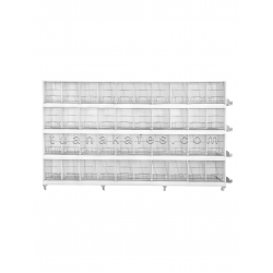Model 4 T     (60cm) Teklemeli PVC Rulolu Kanarya Üretim Kafesi