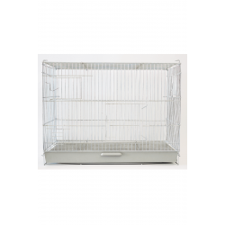 Model 42 - Muhabbet Kuşu Kafesi, Papağan Kafesi, Büyük Kapılı + Akıllı Yemlik Kapılı G58*Y42*D38