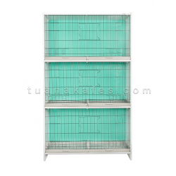 Model 51 Salma Kafes – 3 Katlı Profesyonel Kuş Yetiştiriciliği Kafesi