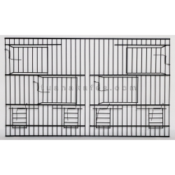 Kuş Kafes Ön Teli, Kafes Önlük - Teklemeli 4 Kapı 56 x 34